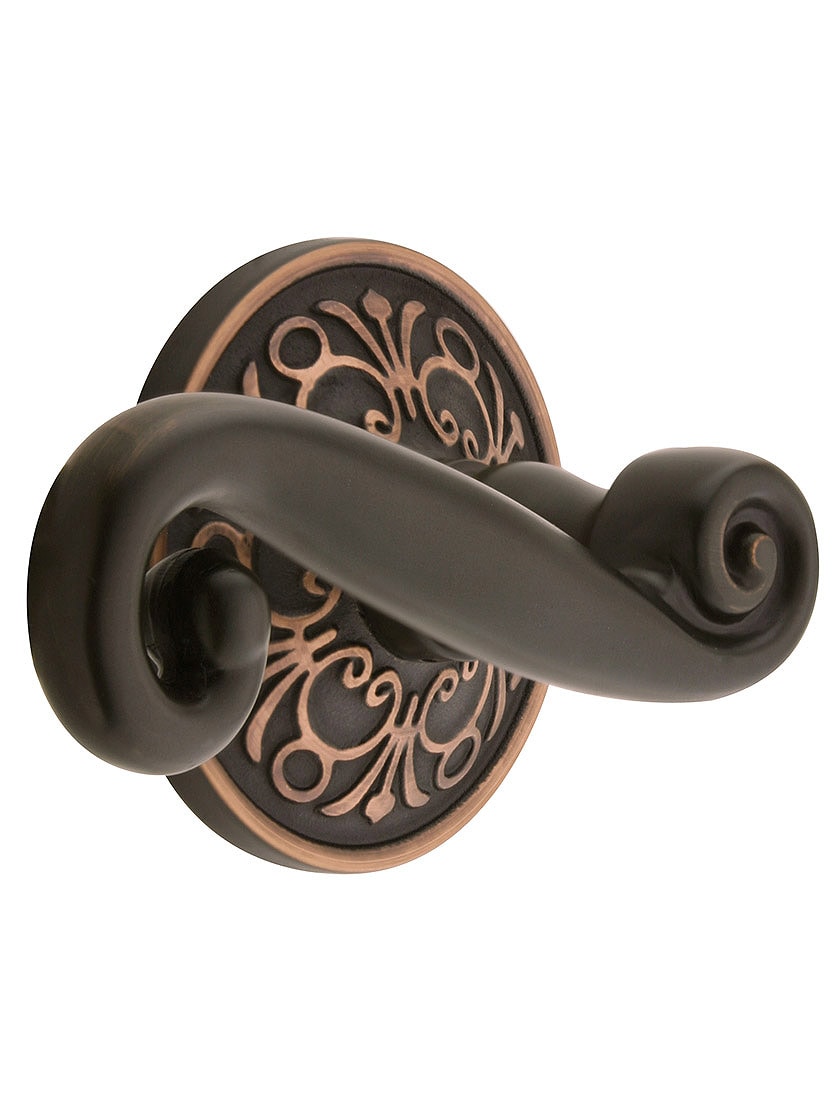 Lancaster Door Set With Scroll Design Levers | House of Antique 